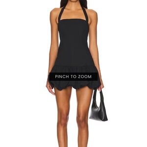 Chic Black Halter Mini Dress -Sofia Mini Dress in Onyx
LIONESS